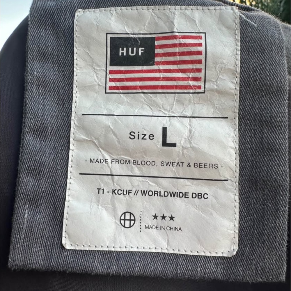 HUF Worldwide Men’s varsity style jacket size Large - Picture 8 of 8